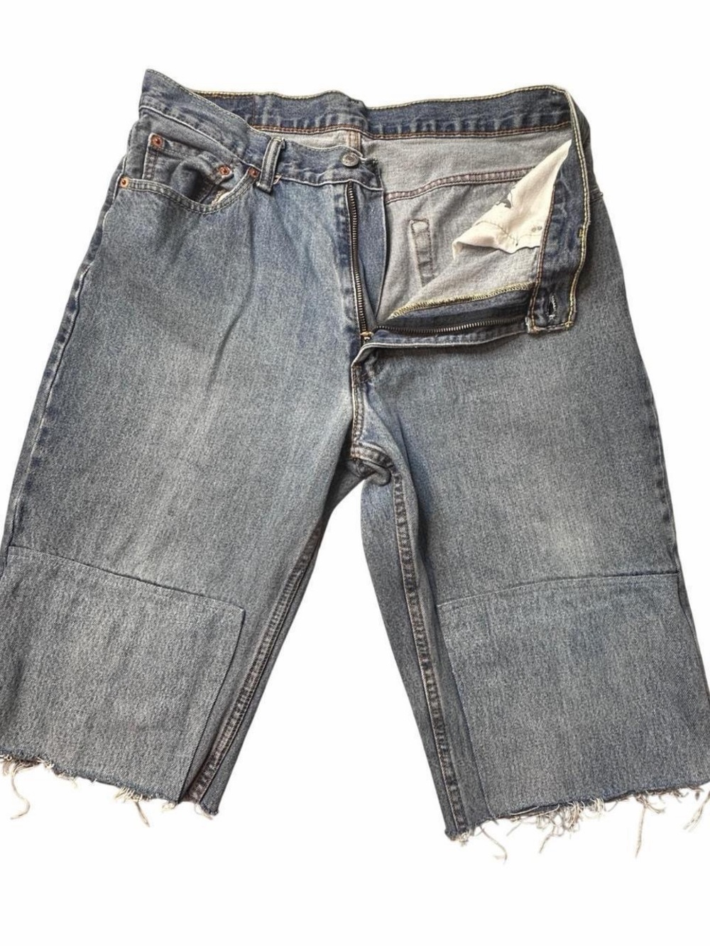 Men's Denim Cutoff Shorts - Blue